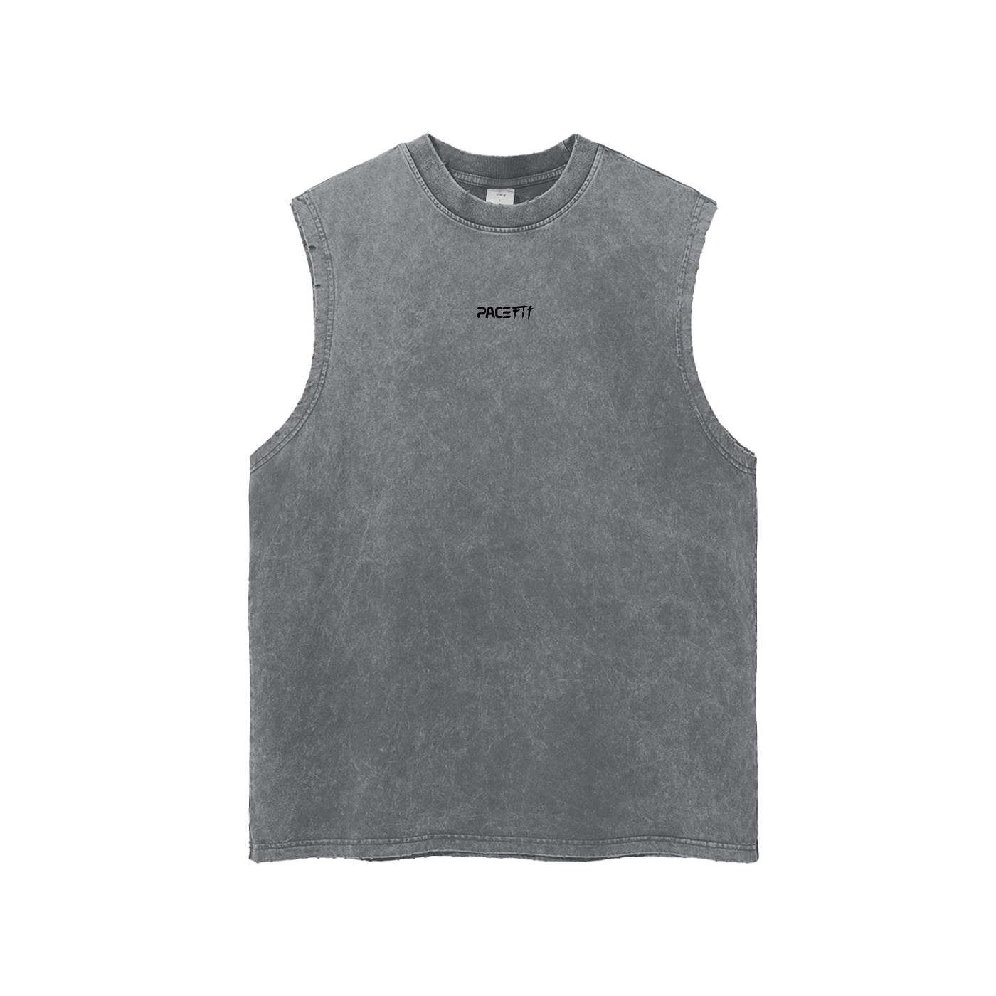 Pacefit - Trackwork Dept. Snow Washed Frayed Hem Tank - Image 3