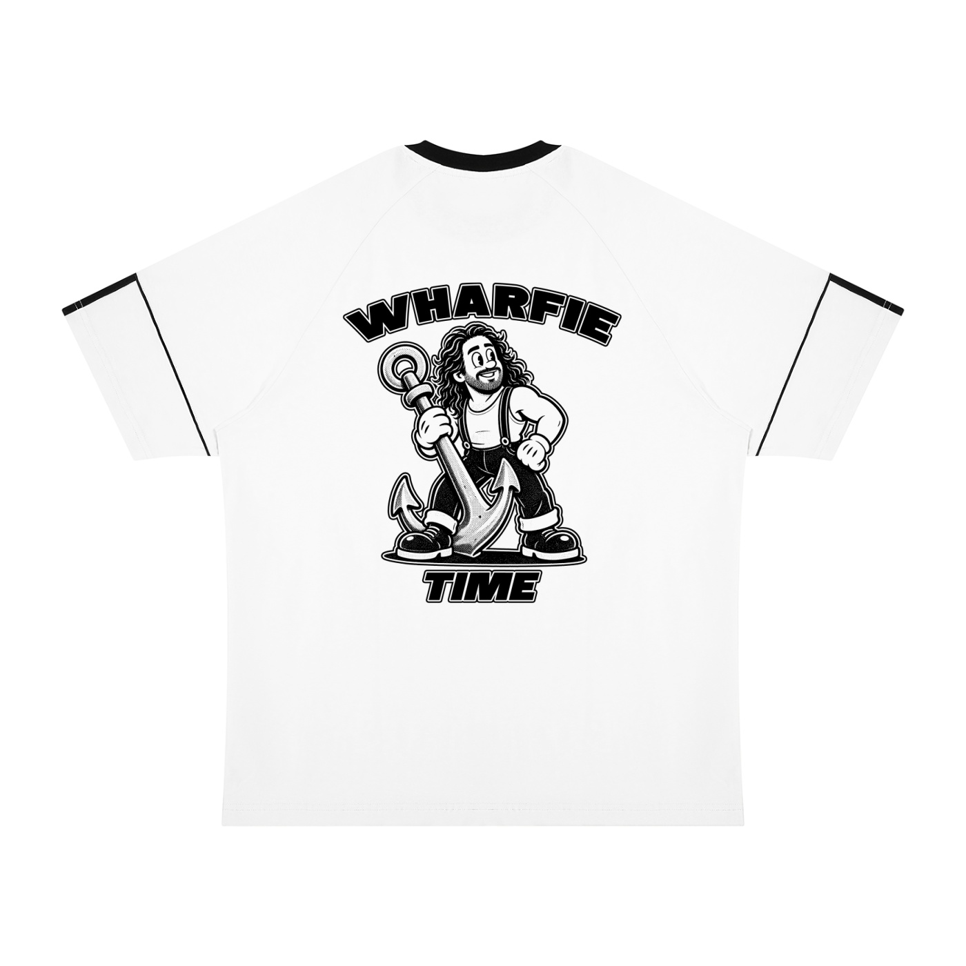 WHARFIE TIME - Unisex Retro Raglan Colour Block Tee - Image 8