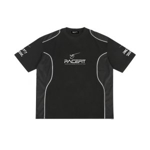 Pacefit - The Y2K Bike Contrast Piped Panel Tee (BLK)