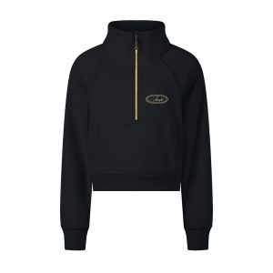 Pacefit - The Equi-Luxe Cropped Half-Zip Sweatshirt