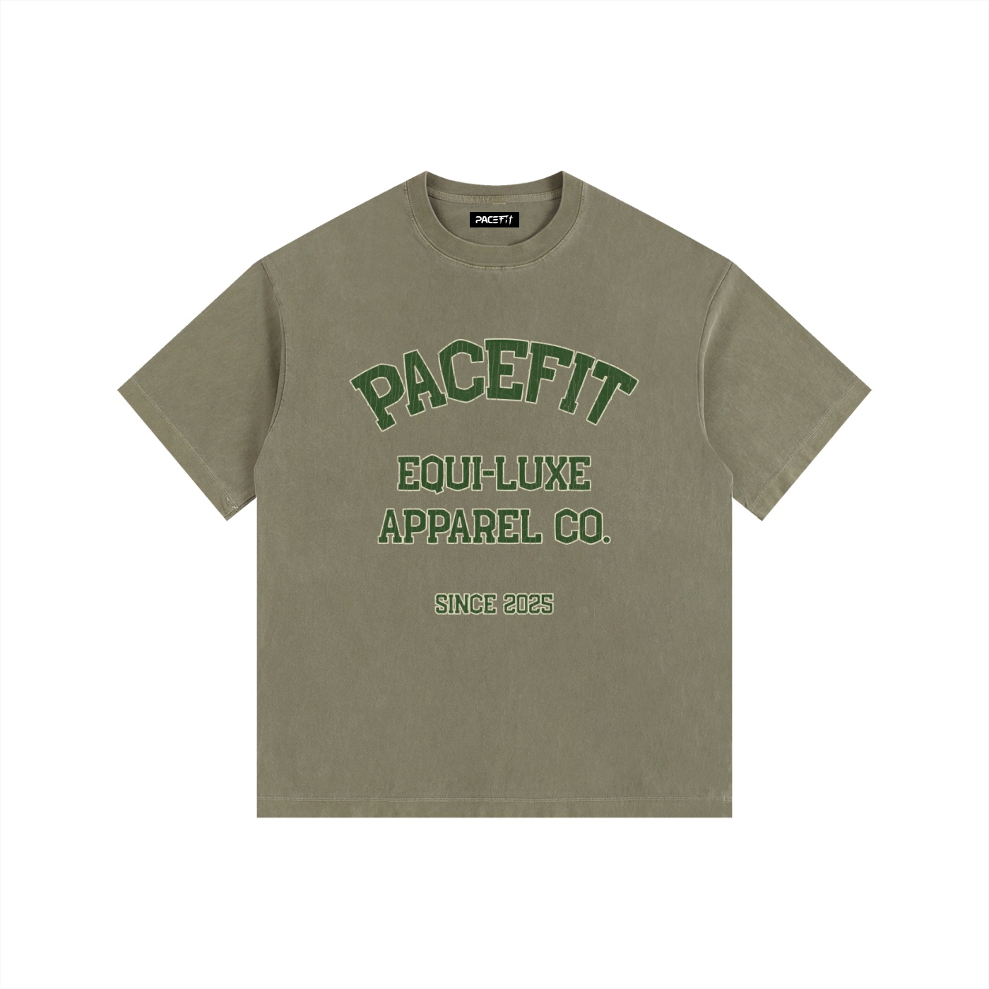 Pacefit - The Equi-Luxe Mens Vintage Oversized Cotton Tee - Image 2
