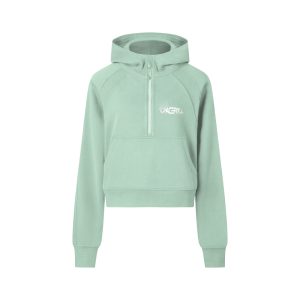 Pacefit - The Dots Cropped Half-Zip Hoodie