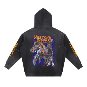 Pacefit - The Ubetcha Tigerpie Vintage Frayed Fleece Hoodie