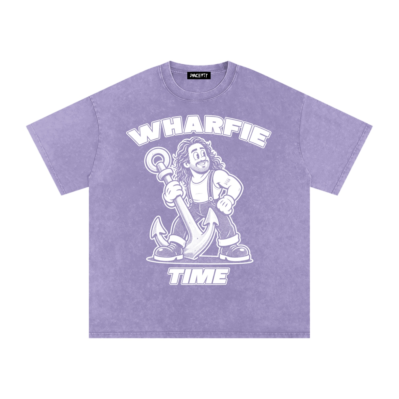 WHARFIE TIME - The Essential Snow Washed Oversized Cotton T-Shirt - Image 4