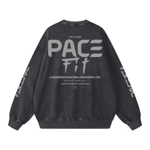 Pacefit - The Punters Snow Washed Oversized Sweat
