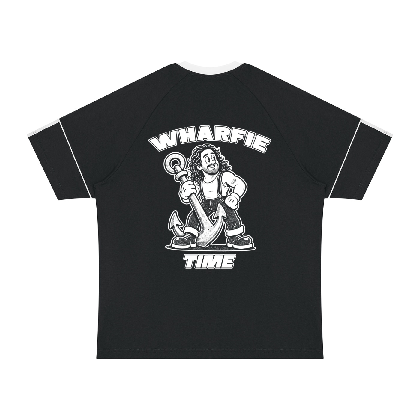 WHARFIE TIME - Unisex Retro Raglan Colour Block Tee - Image 6