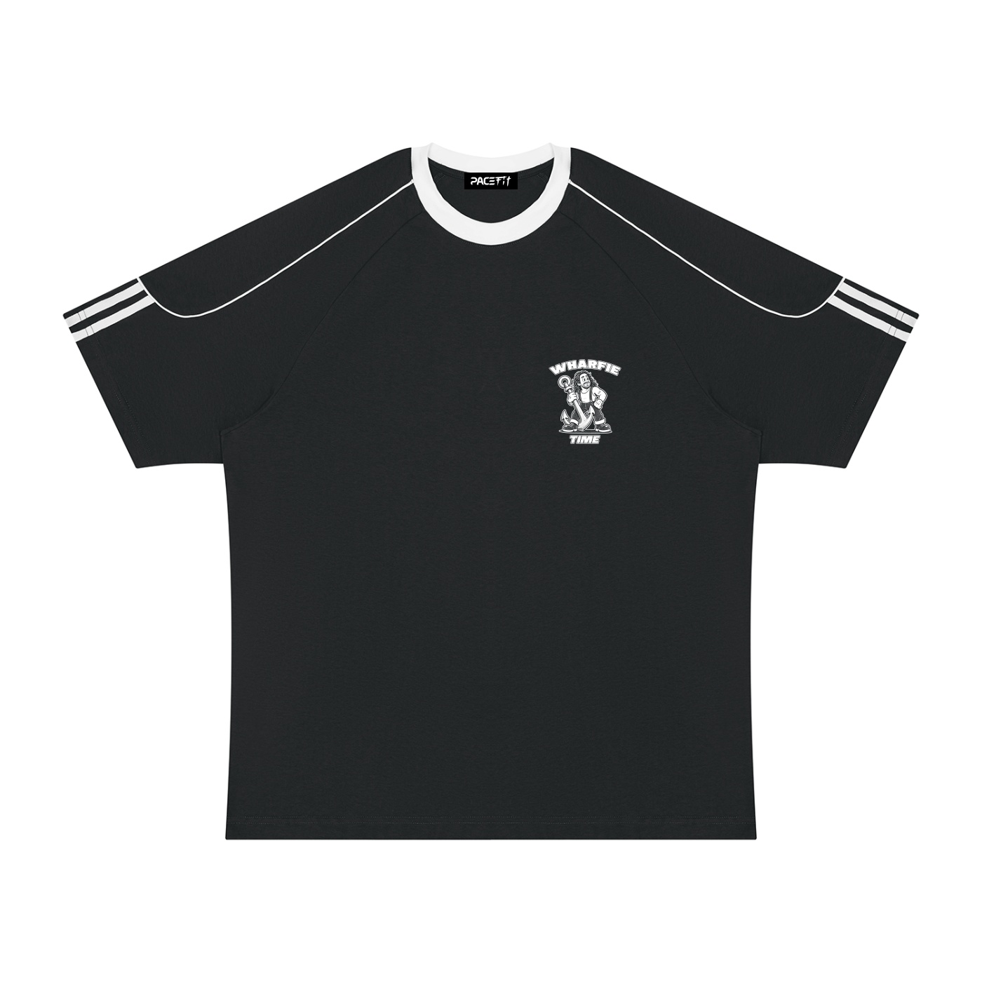 WHARFIE TIME - Unisex Retro Raglan Colour Block Tee - Image 5