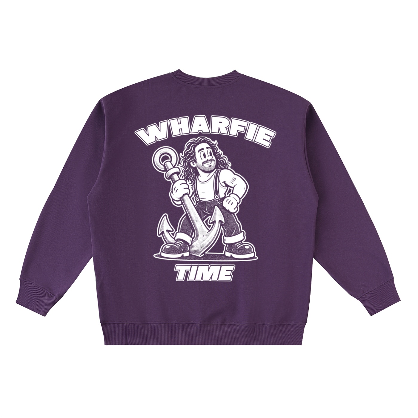 WHARFIE TIME - Oversized Crewneck Taped Sweatshirt - Image 12