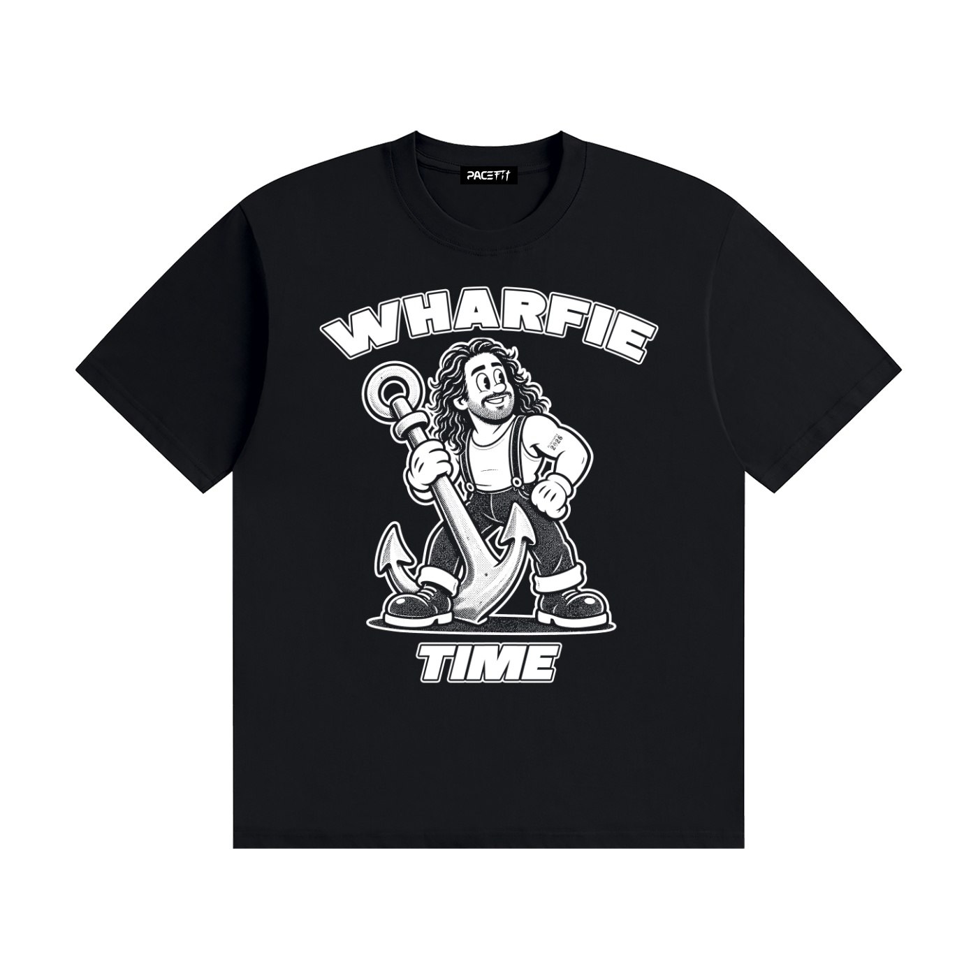 WHARFIE TIME - Basic Unisex Seamless Cotton Tee