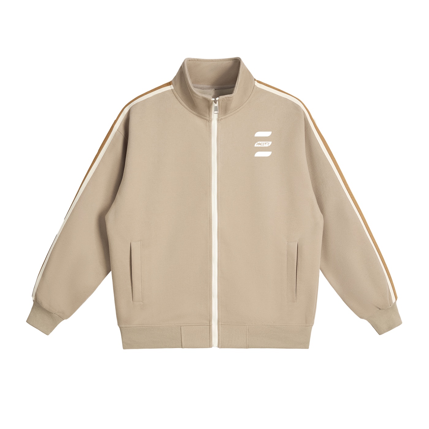 Pacefit Side‑Stripe Track Jacket – Stand Collar Edition - Image 2