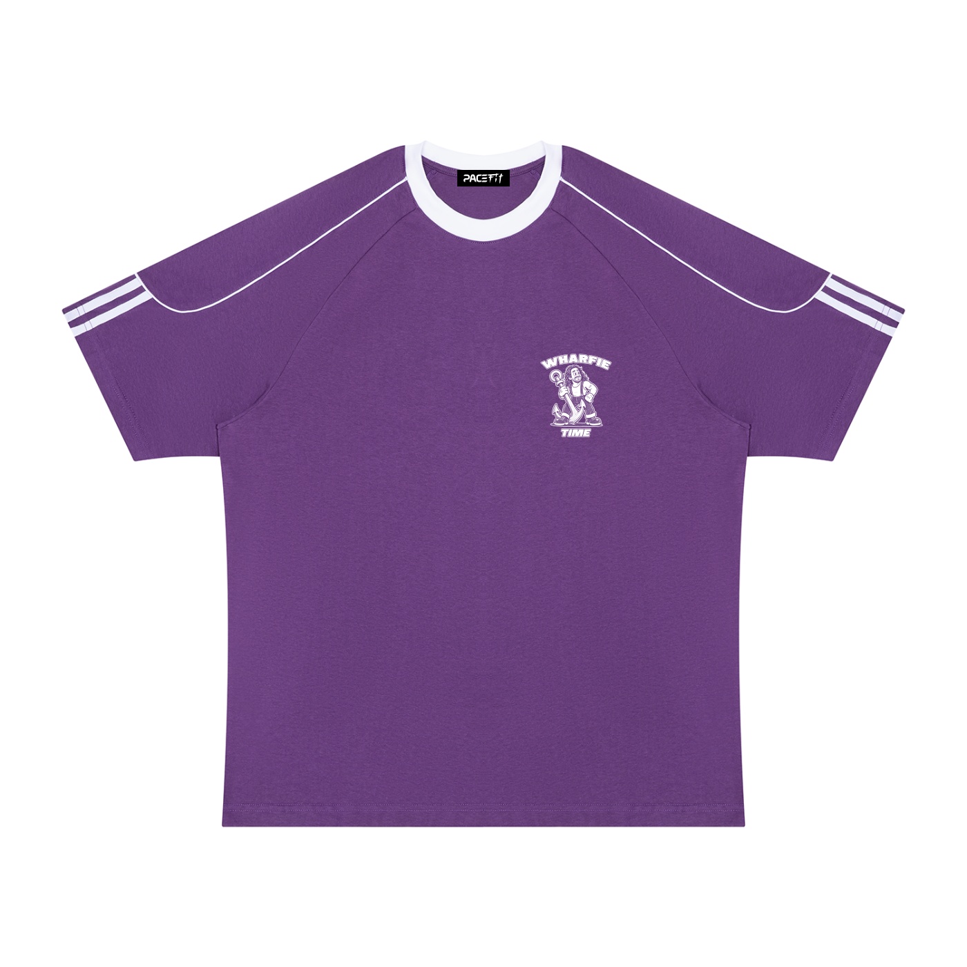 WHARFIE TIME - Unisex Retro Raglan Colour Block Tee - Image 2
