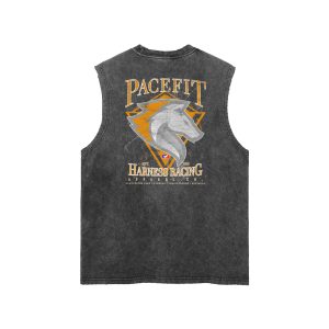 Pacepix - Vintage Frayed Hem Harness Racing Tank