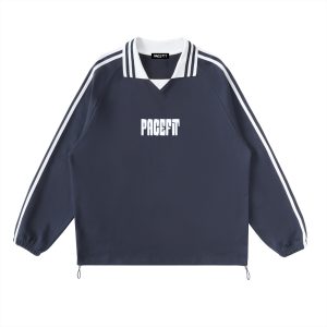 Pacefit - The Naval Base Striped Lapel Togglebum Sweat