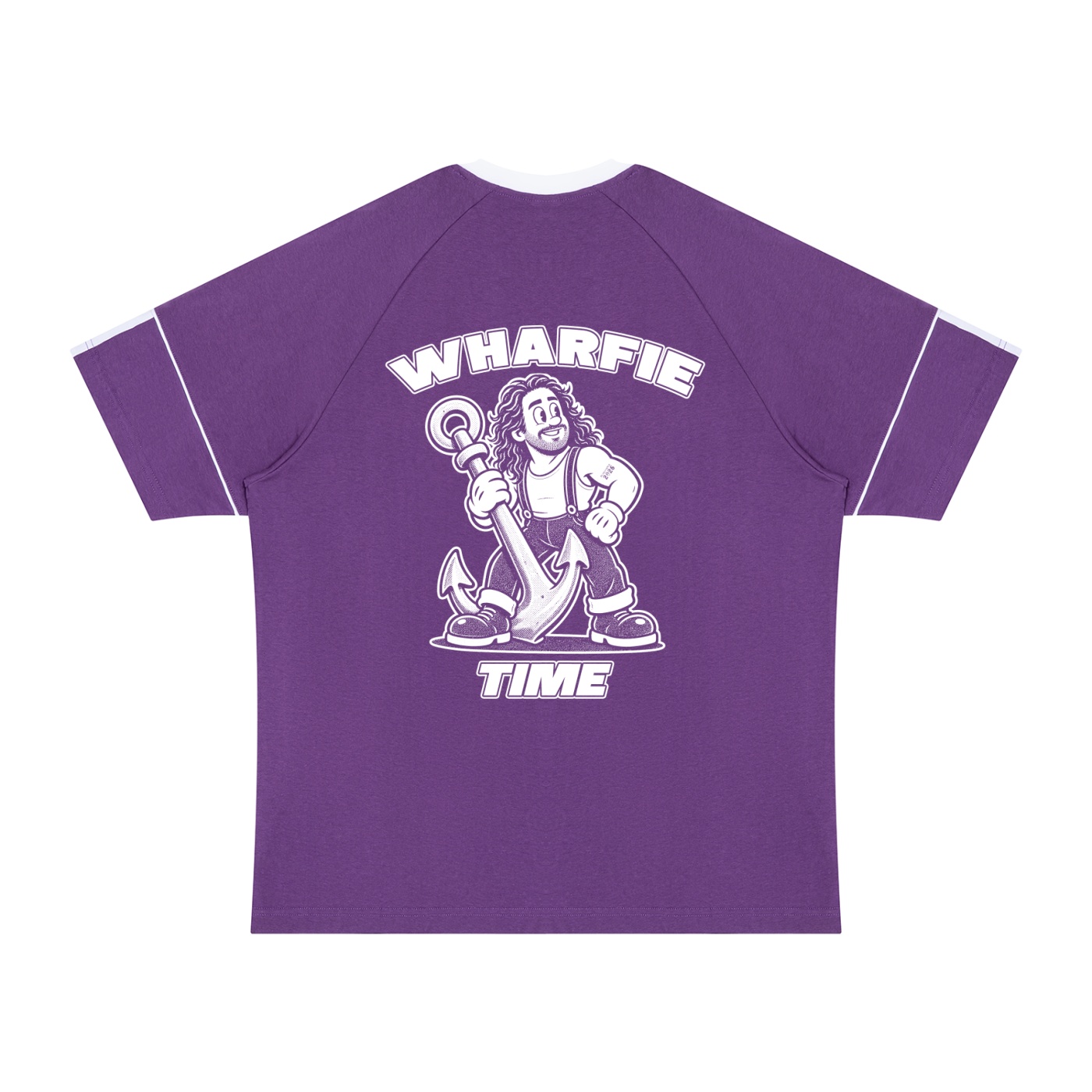 WHARFIE TIME - Unisex Retro Raglan Colour Block Tee