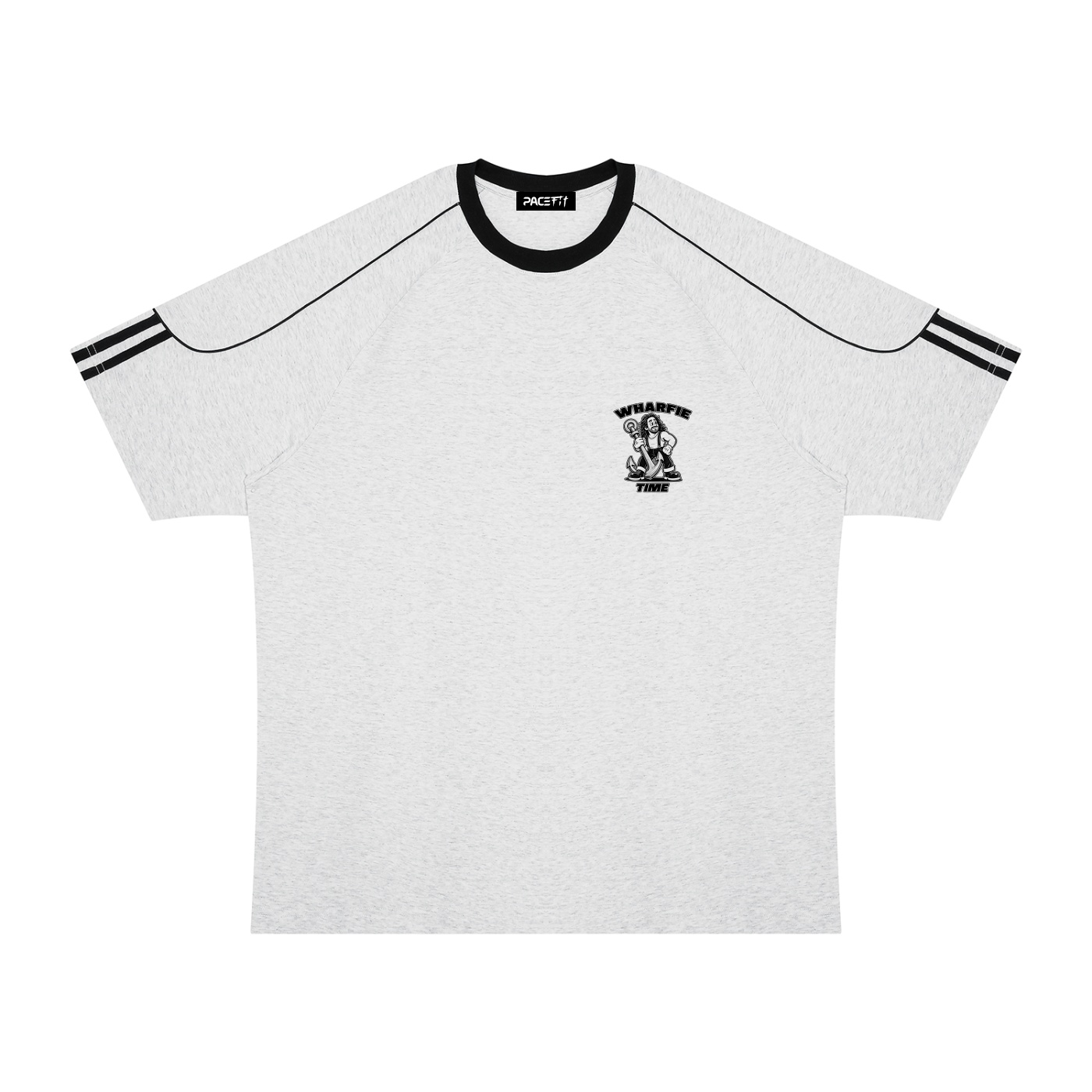 WHARFIE TIME - Unisex Retro Raglan Colour Block Tee - Image 3