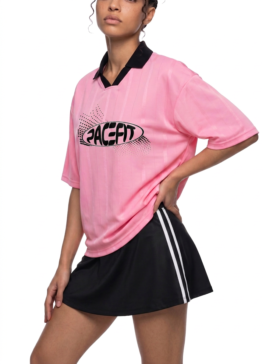 Pacefit - The She-Striped Boxy Soccer Jersey