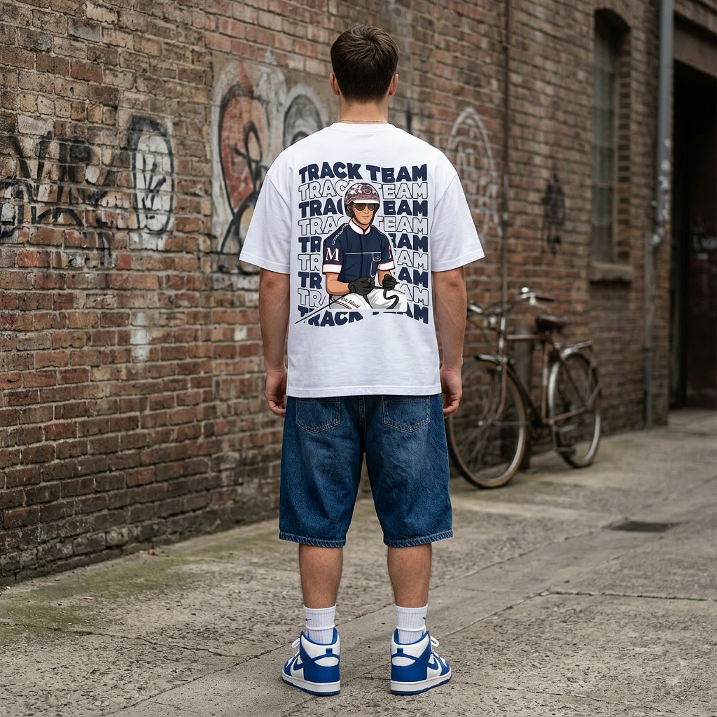 Pacefit - The Track Team Premium Drop Shoulder Tee - Image 2