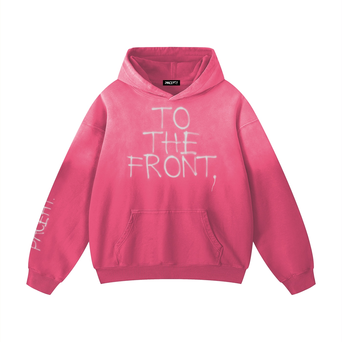 Pacefit - Sprayed Sunfade Oversized Hoodie - Image 2