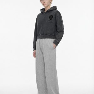 Pacefit - The Shield and Stars Mineral Washed Crop Hoodie